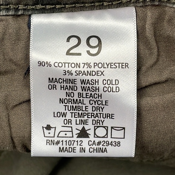 Louna Camo Skinny Jeans Stretch Casual Mid Rise Ankle Crop Sz 29 - Picture 12 of 12